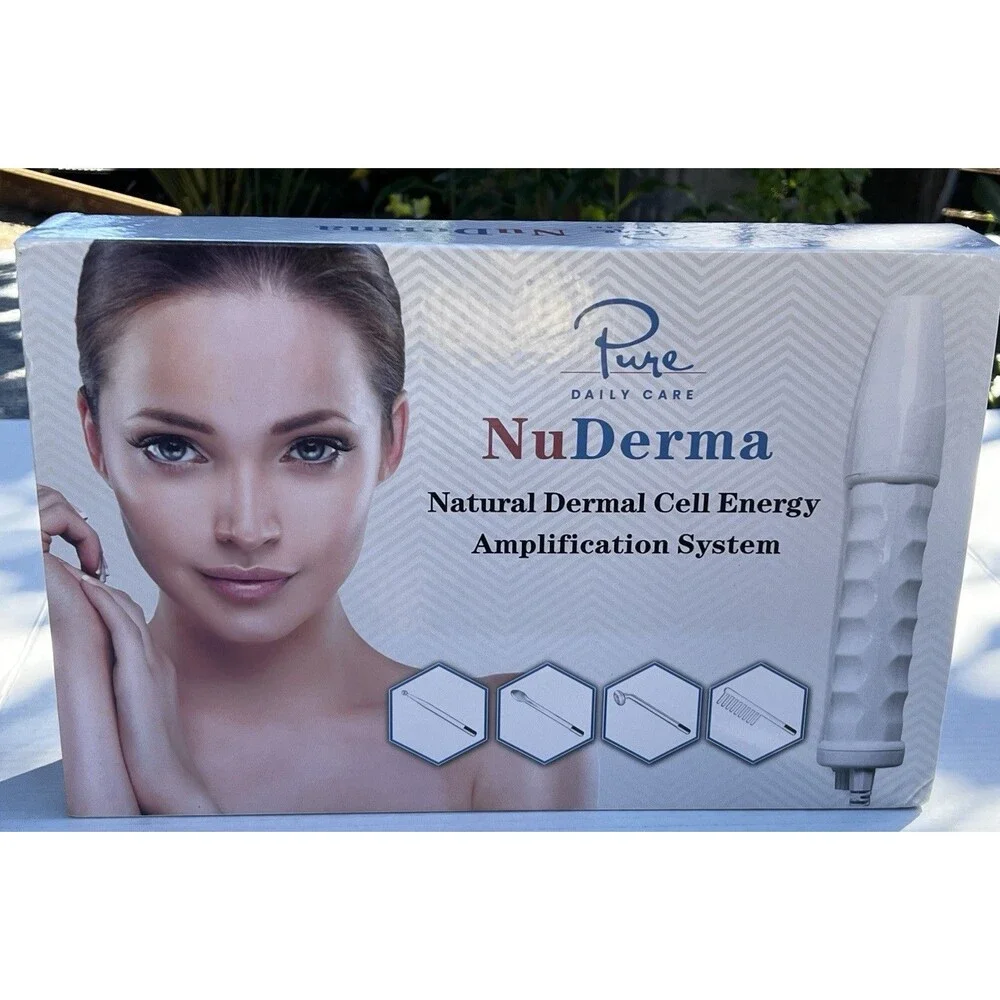 NuDerma Clinical Skin Therapy Wand - 6 Neon Argon Fusion Applicators